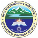 Sardar Patel University Mandi. First slide